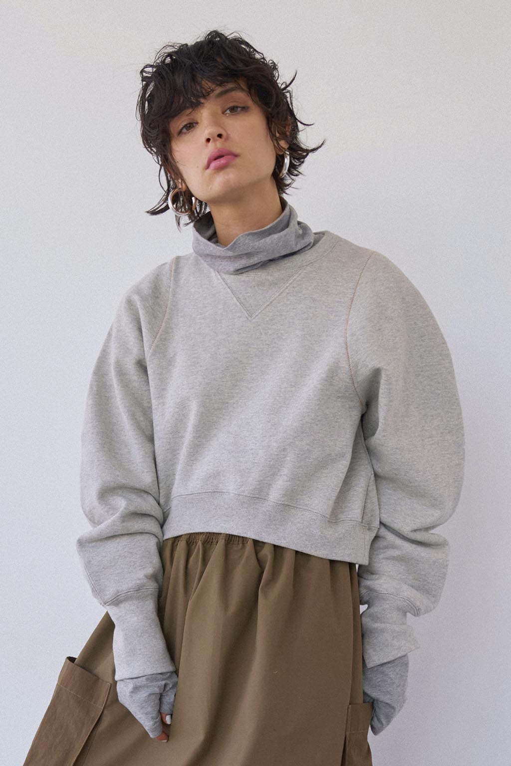 ALEXIA STAM Sweatshirt Charcoal - トレーナー/スウェット