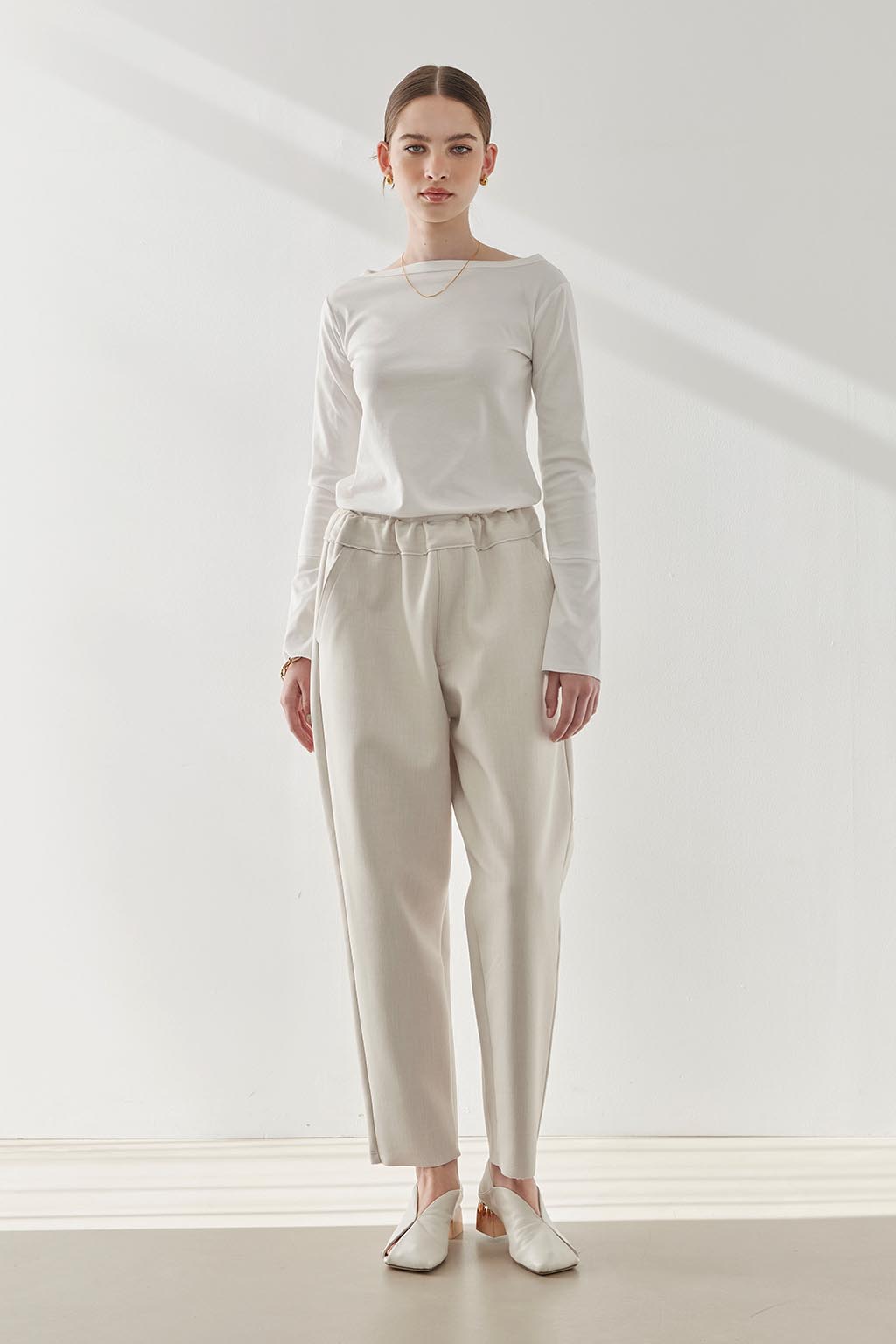 Wide Tapered Pants | ALEXIA STAM