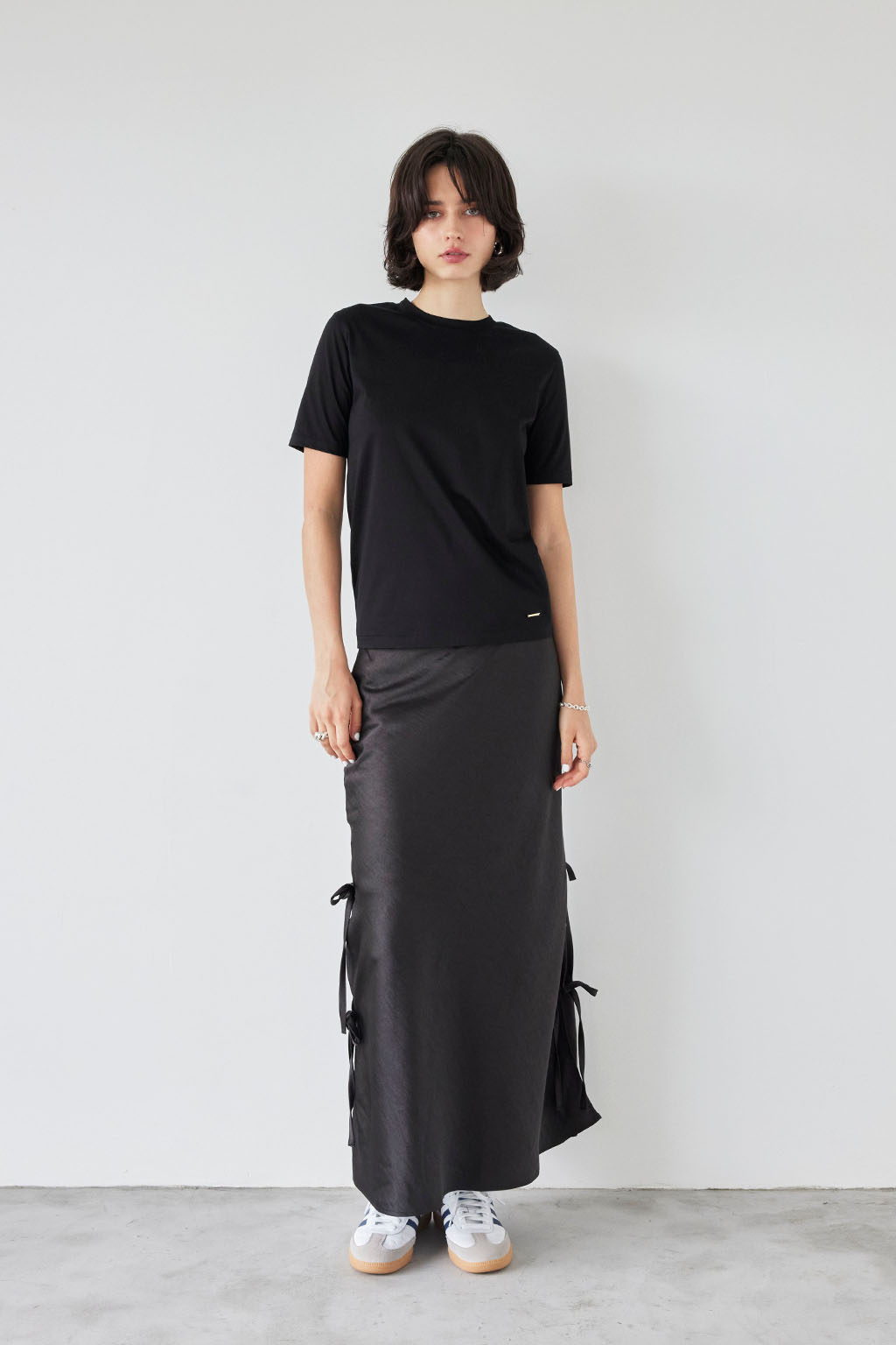 Satin Side Ribbon Skirt | ALEXIA STAM 