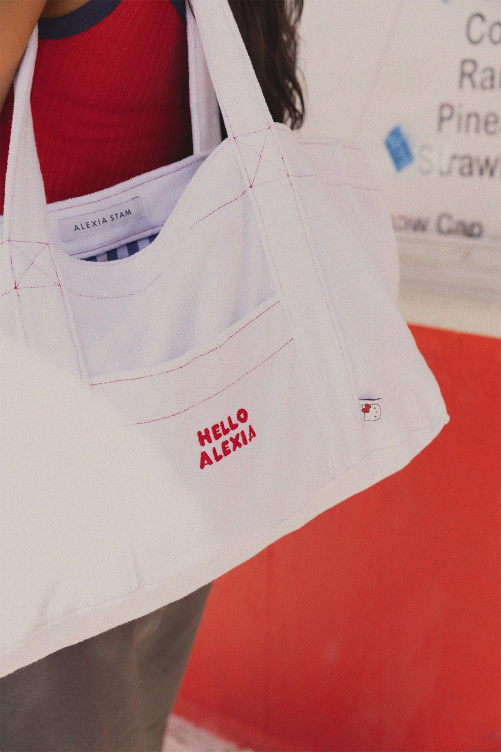 Sanrio x ALEXIA STAM] Terry Cloth Tote Bag | ALEXIA STAM