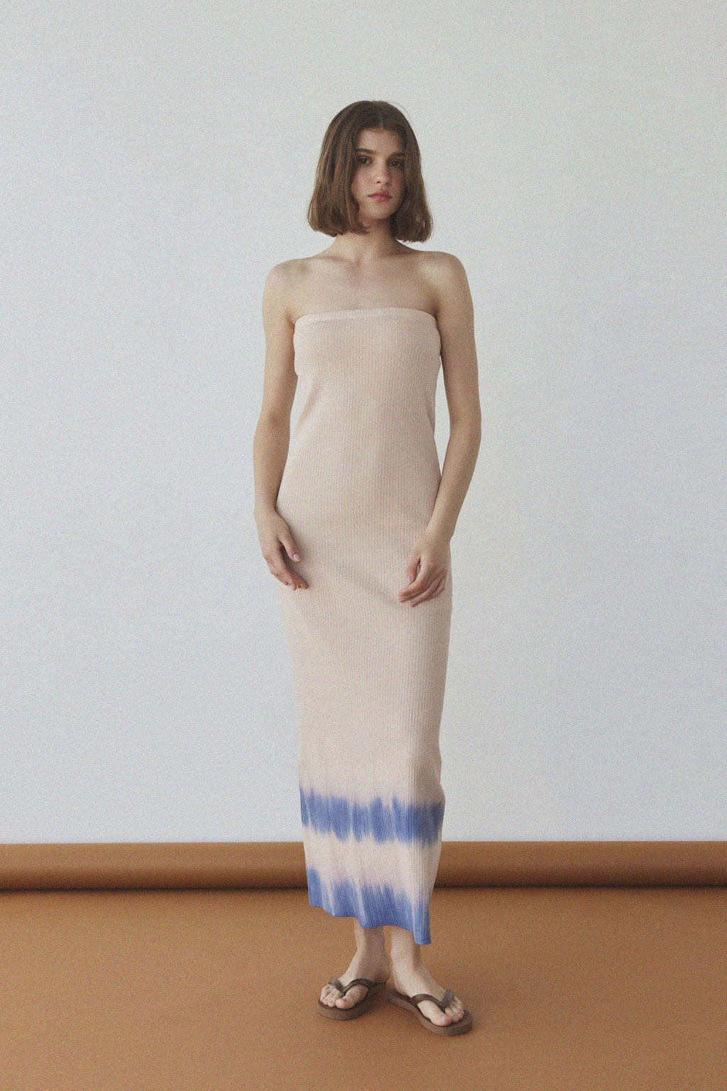 Rib Bare Top Dress | ALEXIA STAM