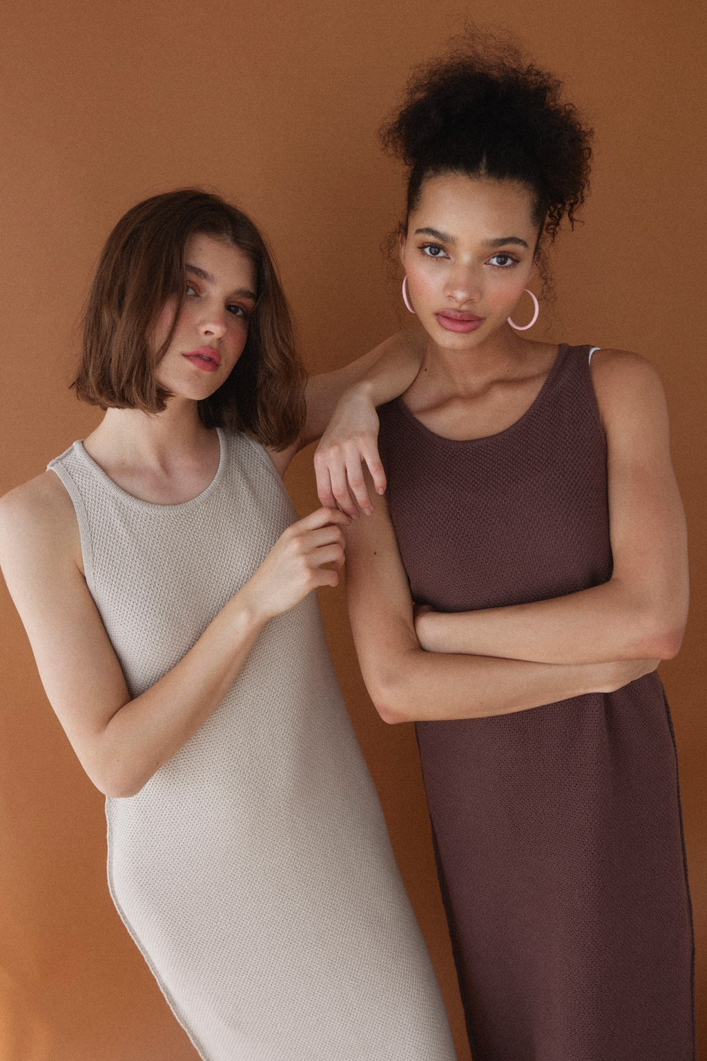 Cotton Knit Long Dress | ALEXIA STAM