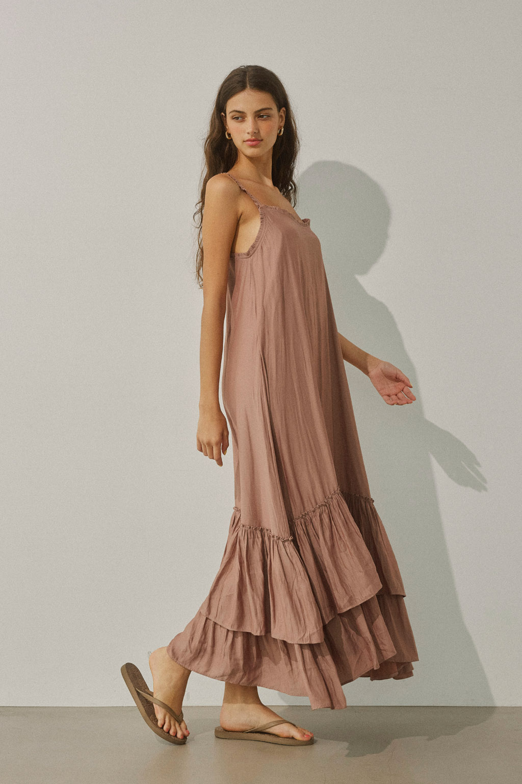 ALEXIA STAM Firdaus 上下S Frilled Maxi Sleeveless Dress | ALEXIA STAM