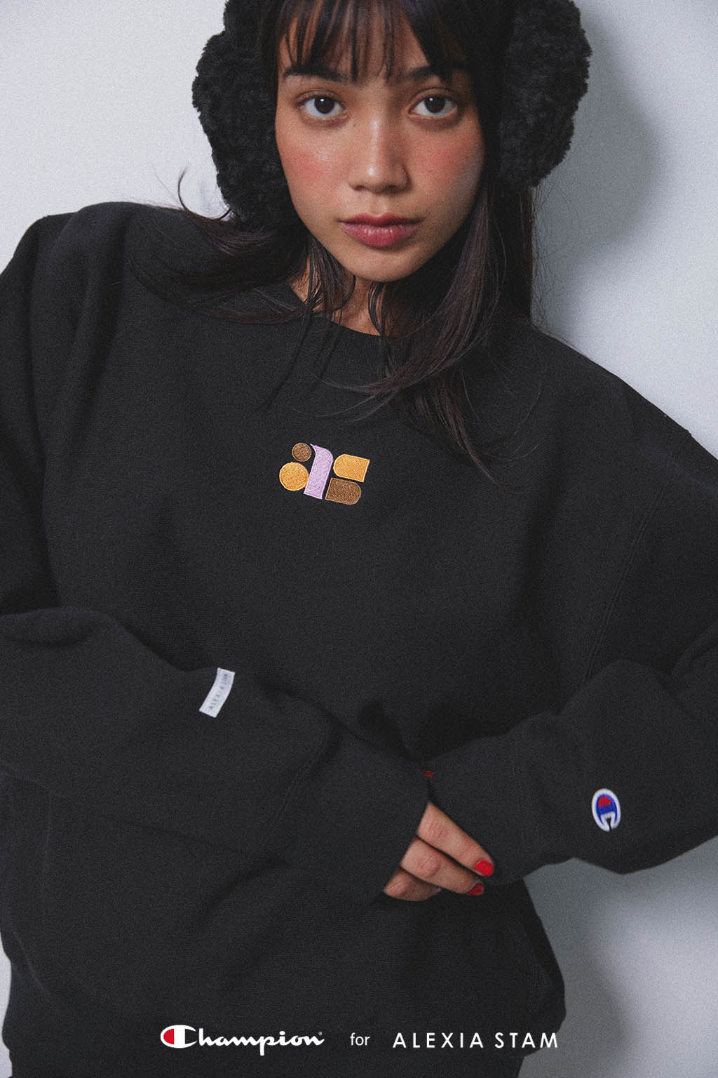 Champion for ALEXIA STAM] Crew Neck Sweatshirt | ALEXIA STAM