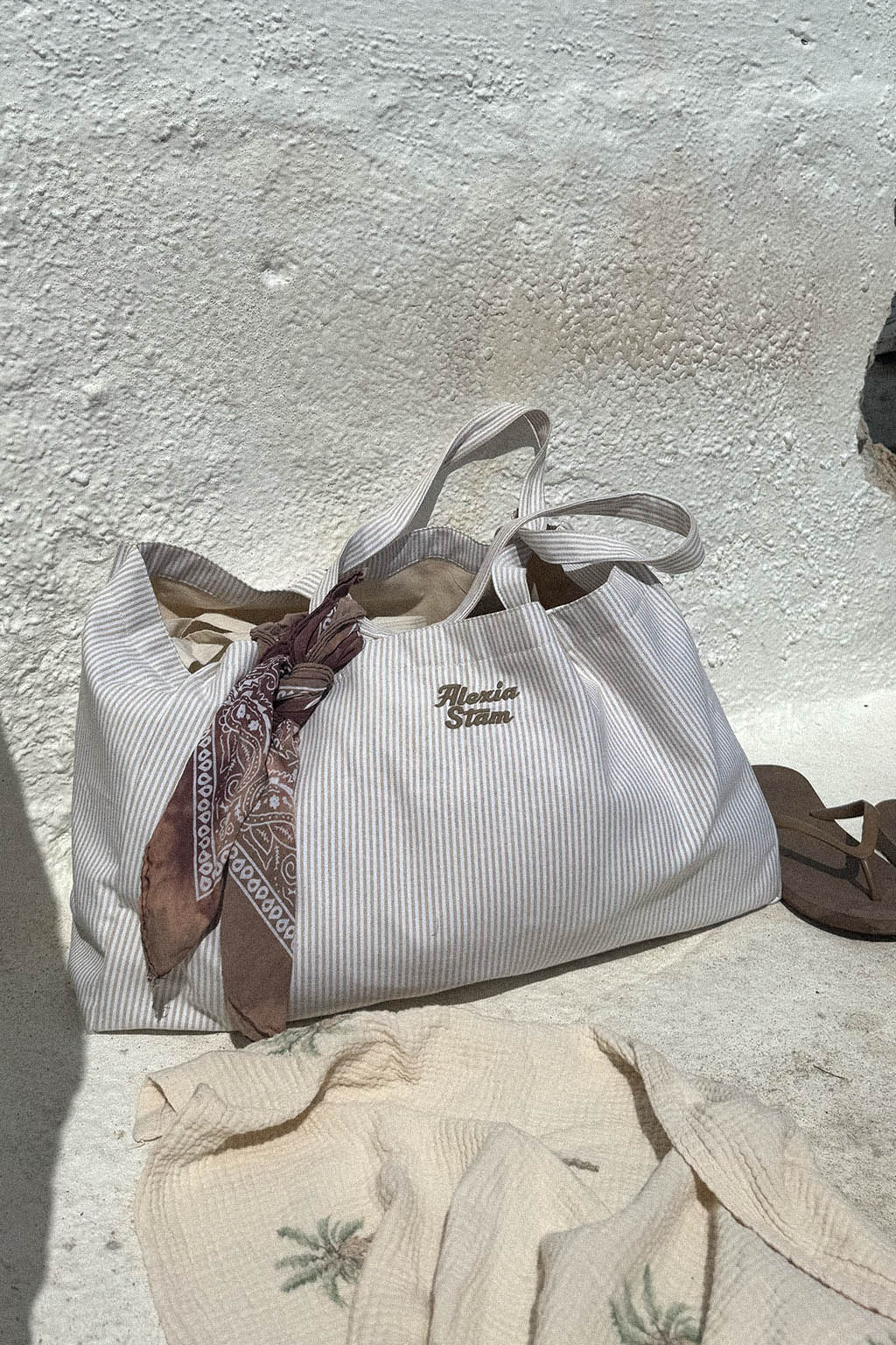 Stripe Tote Bag | ALEXIA STAM