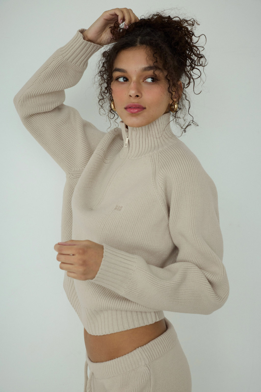 ALEXIASTAM トップス　M Half Zip Knit Top | ALEXIA STAM