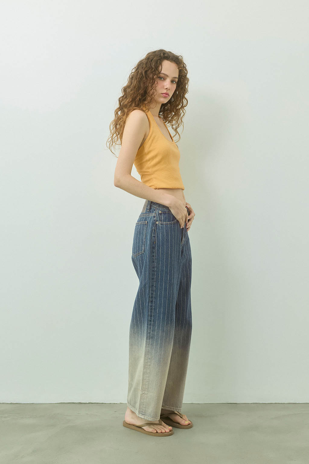 スパゲッティ デニムパンツ spaghetti denim pants Gradation Denim Pants | ALEXIA STAM