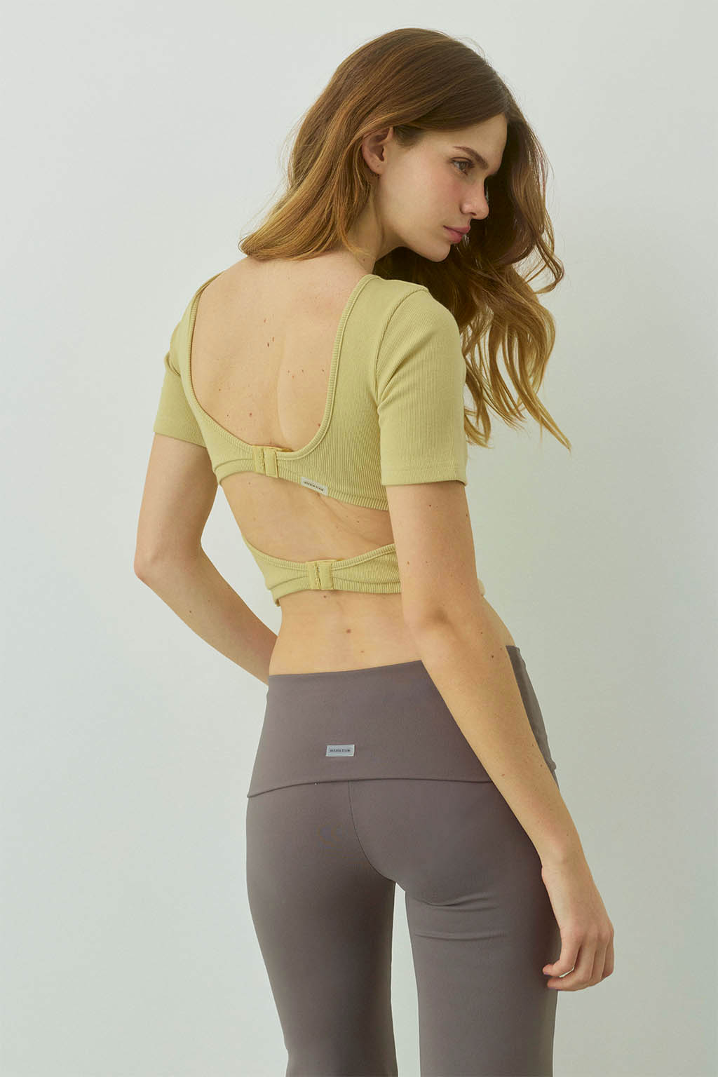Rib Short Sleeve Top | ALEXIA STAM