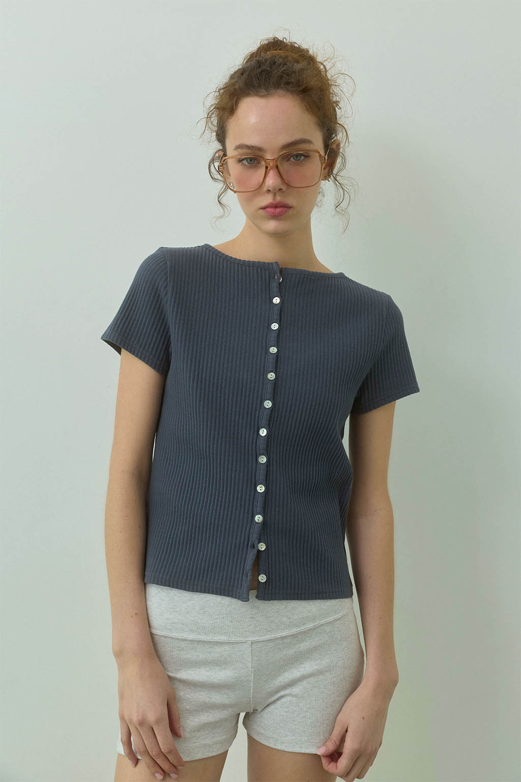 【新品】ALEXIA STAM トップス&ボトムス 2点セット Rib Short Sleeve Cardigan | ALEXIA STAM