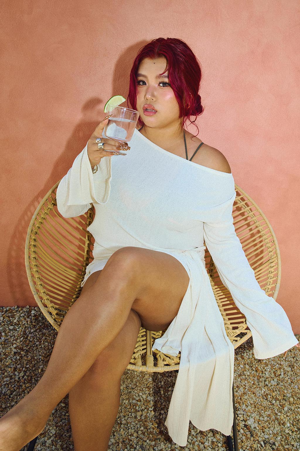 Jessica x ALEXIA STAM] Cover Up Long Sleeve Top Ivory | ALEXIA STAM